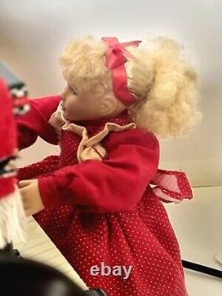 Rare Vintage Holiday Creations Sing Along With Santa And Girl Motionette