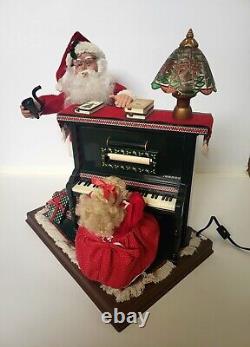 Rare Vintage Holiday Creations Sing Along With Santa And Girl Motionette