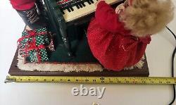 Rare Vintage Holiday Creations Sing Along With Santa And Girl Motionette