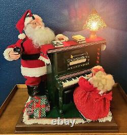 Rare Vintage Holiday Creations Sing Along With Santa And Girl Motionette