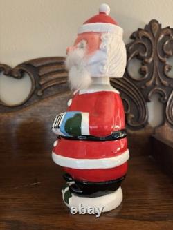 Rare Vintage Midcentury Bobble Head Santa Claus? Decanter With Googly Eyes