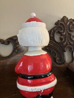Rare Vintage Midcentury Bobble Head Santa Claus? Decanter With Googly Eyes