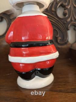 Rare Vintage Midcentury Bobble Head Santa Claus? Decanter With Googly Eyes