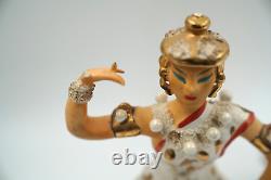Rare Vintage Ucagco Ceramics Japan Figurines Traditional Dancers As-Is