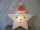 Rare Vintage Union Products Star Santa Face Light Up Blow Mold Works