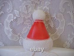 Rare Vintage Union Products Star Santa Face Light Up Blow Mold Works