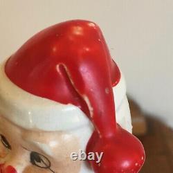 Rare vtg Capri Creations drunk Santa Claus decanter shot glass mugs Xmas Japan