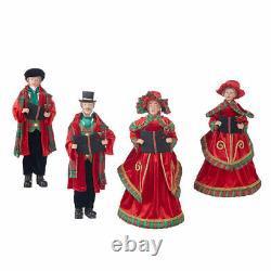 Raz Imports Christmas Vintage Style Carolers Collection Red And Green New 2020