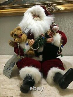 Renaissance Co. Vintage St Nick Santa 186/1,000 Ltd Ed Figure Coa 17hx12w