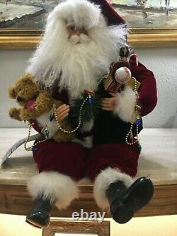 Renaissance Co. Vintage St Nick Santa 186/1,000 Ltd Ed Figure Coa 17hx12w