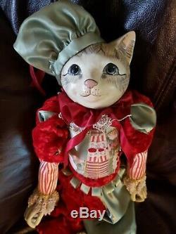 Retired Katherine's collection Percy Peppermitten Wayne Kleski Cat Figurine Doll