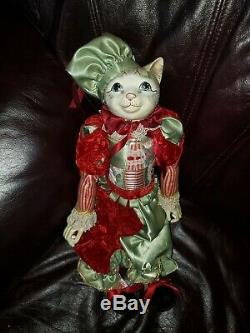 Retired Katherine's collection Percy Peppermitten Wayne Kleski Cat Figurine Doll