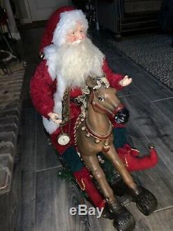 Rocking Horse With Santa Claus Large Christmas Rocking Horse Nutcracker Train