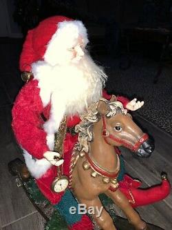 Rocking Horse With Santa Claus Large Christmas Rocking Horse Nutcracker Train