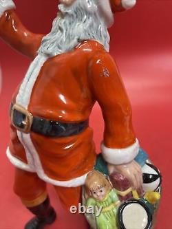 Royal Doulton Santa Claus Holding Teddy Bear Christmas 10
