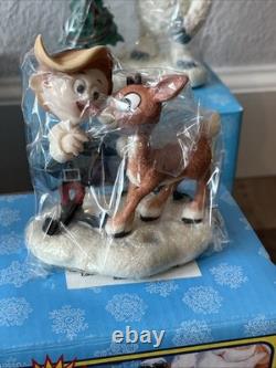 Rudolph And The Island Of Misfit Toys Enesco RETIRED 8 Different Figurine Lot