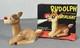 Rudolph Red Nose Reindeer Flashlight Vintage 1939 With Box, Non-working Read