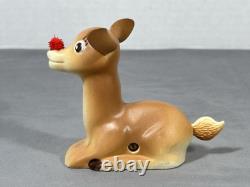 Rudolph Red Nose Reindeer Flashlight Vintage 1939 with Box, Non-Working READ