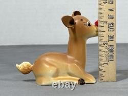 Rudolph Red Nose Reindeer Flashlight Vintage 1939 with Box, Non-Working READ