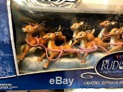 Rudolph Santa's Sleigh & Reindeer Team Island Misfit Toys Memory Lane New Sealed