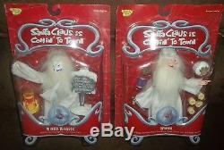 SANTA CLAUS IS COMIN' TO TOWN Winter & Warlock FIGURES with Toy Train+ MEMORY LANE