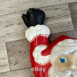 SANTA Climbing Hanging Blow Mold Christmas 38 Tall Grand Ventures Vintage RARE