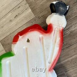 SANTA Climbing Hanging Blow Mold Christmas 38 Tall Grand Ventures Vintage RARE