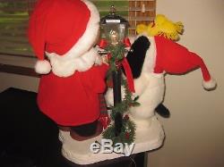 SANTA'S BEST ANIMATED CHARLIE BROWN & SNOOPY AT STREET LAMP Motionette SEE VIDEO