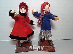 Set Of 7 Seven Simpich Character Dolls The Original Christmas Carolers Nice