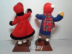 Set Of 7 Seven Simpich Character Dolls The Original Christmas Carolers Nice