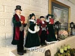 SET of 4 Christmas CAROLERS 18 Raz Imports 3900784