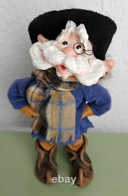 SIMPICH Character Elf LIVINGSTON 6.5 Handmade Gold Sticker EUC Monocle