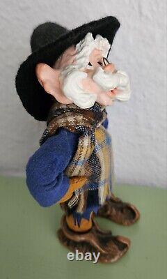 SIMPICH Character Elf LIVINGSTON 6.5 Handmade Gold Sticker EUC Monocle