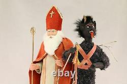 Saint Nickolas & Krampus by Two Sisters Studios NEW Christmas Candy Container