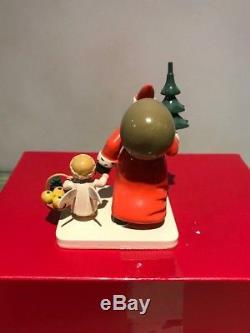 Salzburg Austrian Santa and Girl with Basket Christmas Decor new w tag