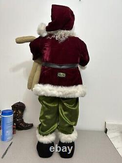 Santa Claus 36 Mark Roberts, Large Self Standing, WithJester Puppet, Teddy Bear