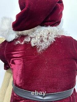 Santa Claus 36 Mark Roberts, Large Self Standing, WithJester Puppet, Teddy Bear