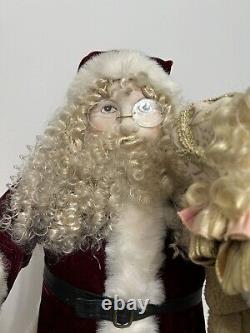 Santa Claus 36 Mark Roberts, Large Self Standing, WithJester Puppet, Teddy Bear