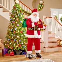 Santa Claus Animatronic New Christmas Trim Lighted 13 Singing/Story 60 Telling M