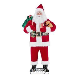 Santa Claus Animatronic New Christmas Trim Lighted 13 Singing/Story 60 Telling M