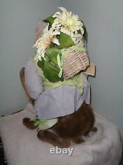 Santa Claus Doll With Basket Stone Soup Riding Easter Rabbit Artist McCall 2004