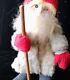 Santa Claus Folk Art German Christmas Figure Belsnickle Stick Rustic Primitive
