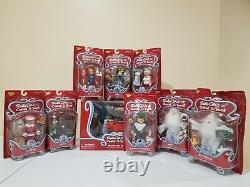 Santa Claus Is Coming To Town Memory Lane Nib (9) Figurines