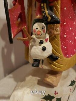 Santa by House of Hatten Denise Calla 18 Signed 2000 Sled Snowman HTF READ