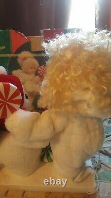 Santa's Best Animated Baby Snowgirl And Her Snowman Christmas Figure