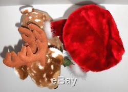 Santa's Best Animated EMMA PETTING REINDEER Little Girl Doll Christmas Box Rare