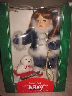 Santa's Best Colleen Animated Girl with a Seal Motionette SEE VIDEO