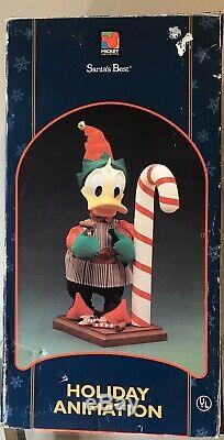 Santa's Best Disney Animated 22 Donald Duck Building Candy Cane