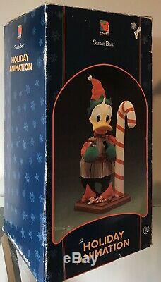 Santa's Best Disney Animated 22 Donald Duck Building Candy Cane