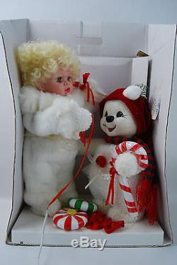 Santa's Best Holiday Animated Baby Girl with Snowman NIB